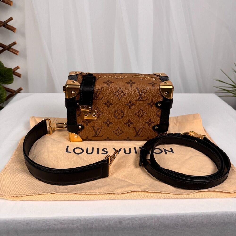 Louis Vuitton Side Trunk Handbag Reverse Monogram Canvas PM - Picture 4 of 11